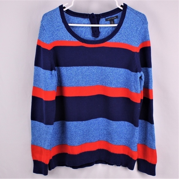 Tommy Hilfiger Red Blue Sweater Top Size XL - Picture 1 of 3